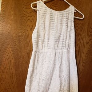 Loft white summer dress